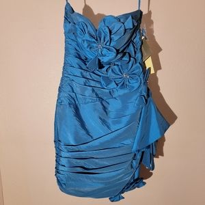 Blue Cinderella Divine strapless dress